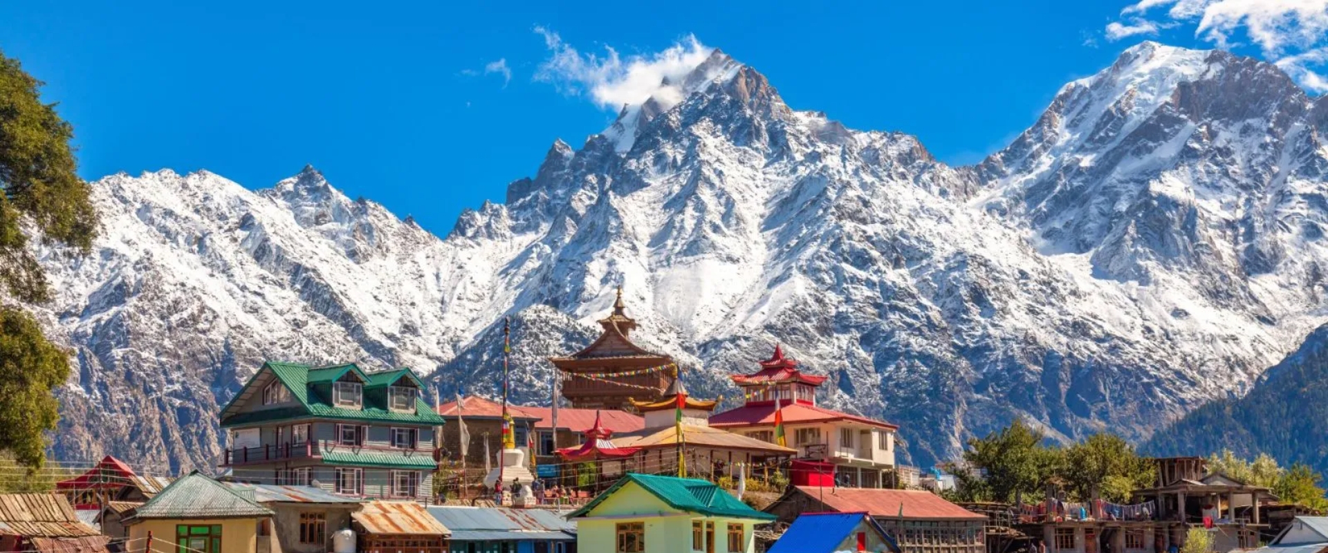Kalpa village below the Kinnaur Kailash range